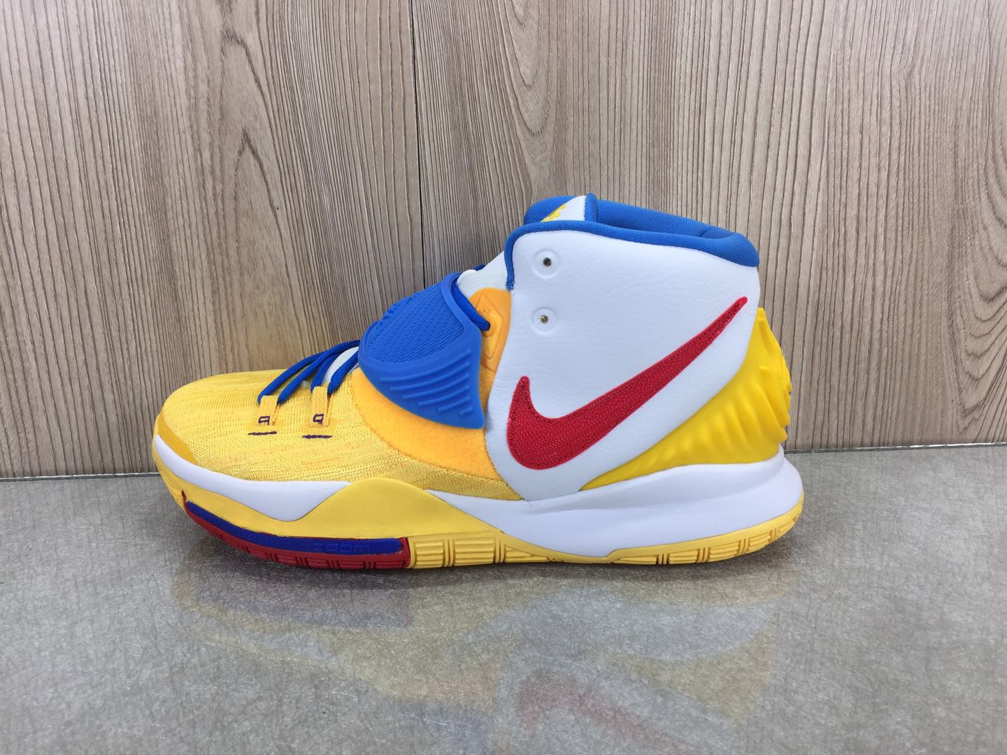 Men Nike Kyrie Irving VI Yellow Blue Red White Shoes